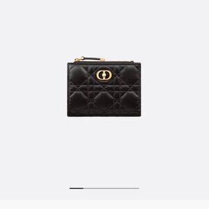 Black Quilted Leather Card Holder